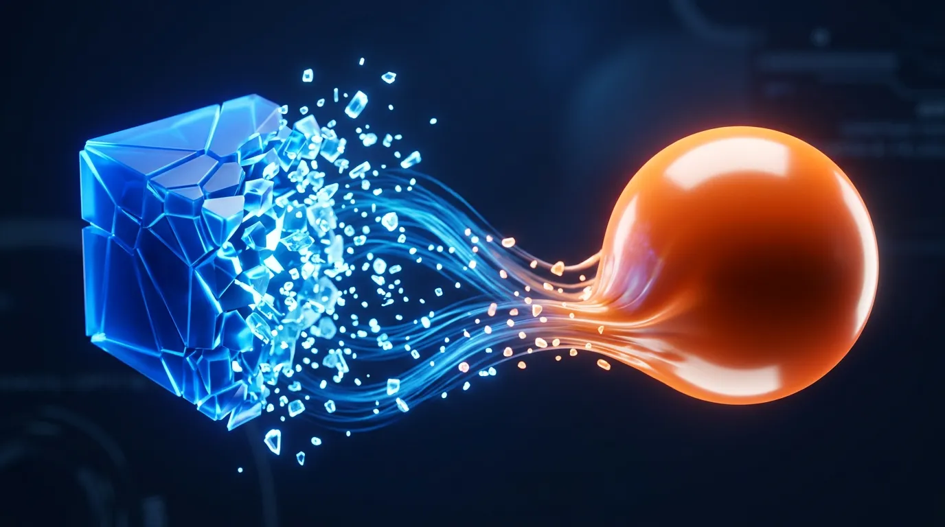 Search results transforming into AI answers